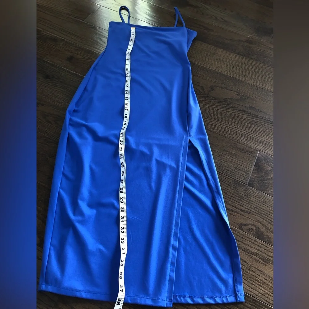 Susana Monaco Cobalt Spaghetti Strap Midi Dress - Picture 2 of 5